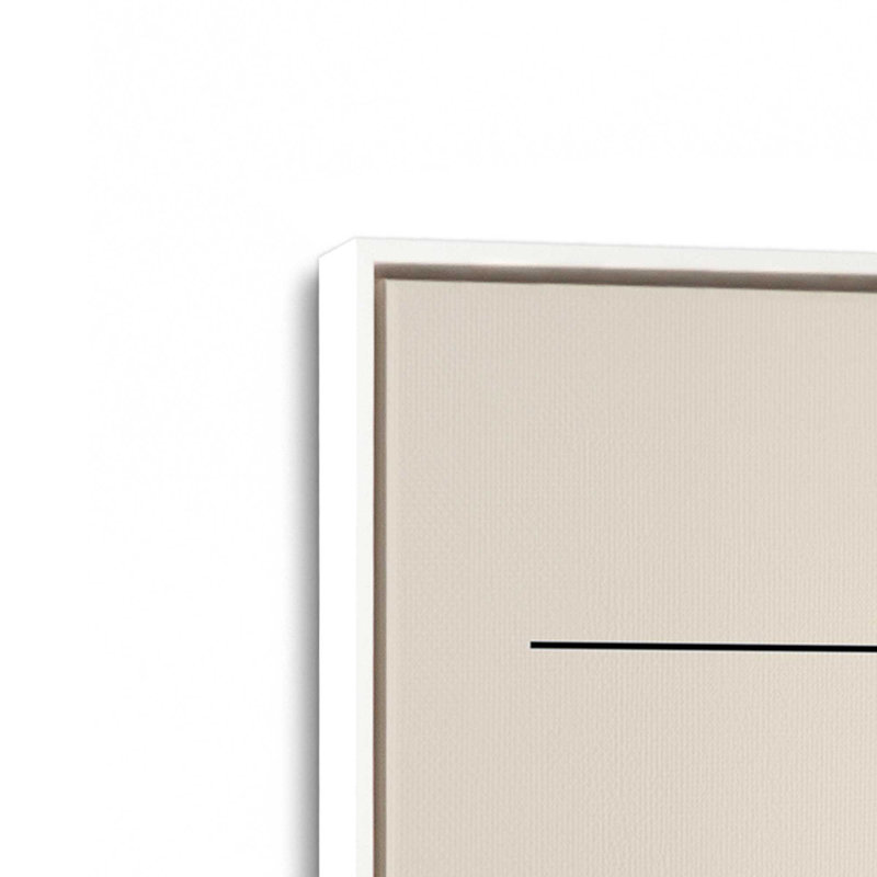 Impression sur toile Bauhaus Revolution optique, H 18,75 po x l 12,75 po x P 1,75 po, Cadre flottant blanc opaque