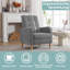 Oka Upholstered Linen Armchair-1930285142