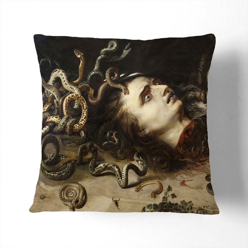 Square Cushion, 40cm H x 40cm W x 15cm D, Black
