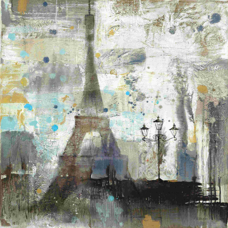 Tour Eiffel neutre, H 12 po x l 12 po, Non, Cadre simple argenté