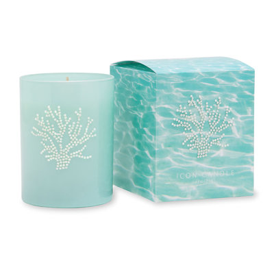 Fresh Scented Jar Candle with Glass Holder