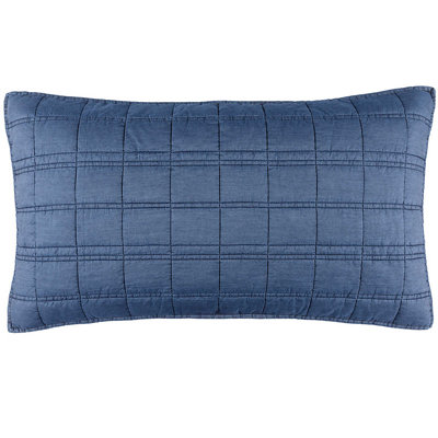 Atlas Denim Quilted Sham