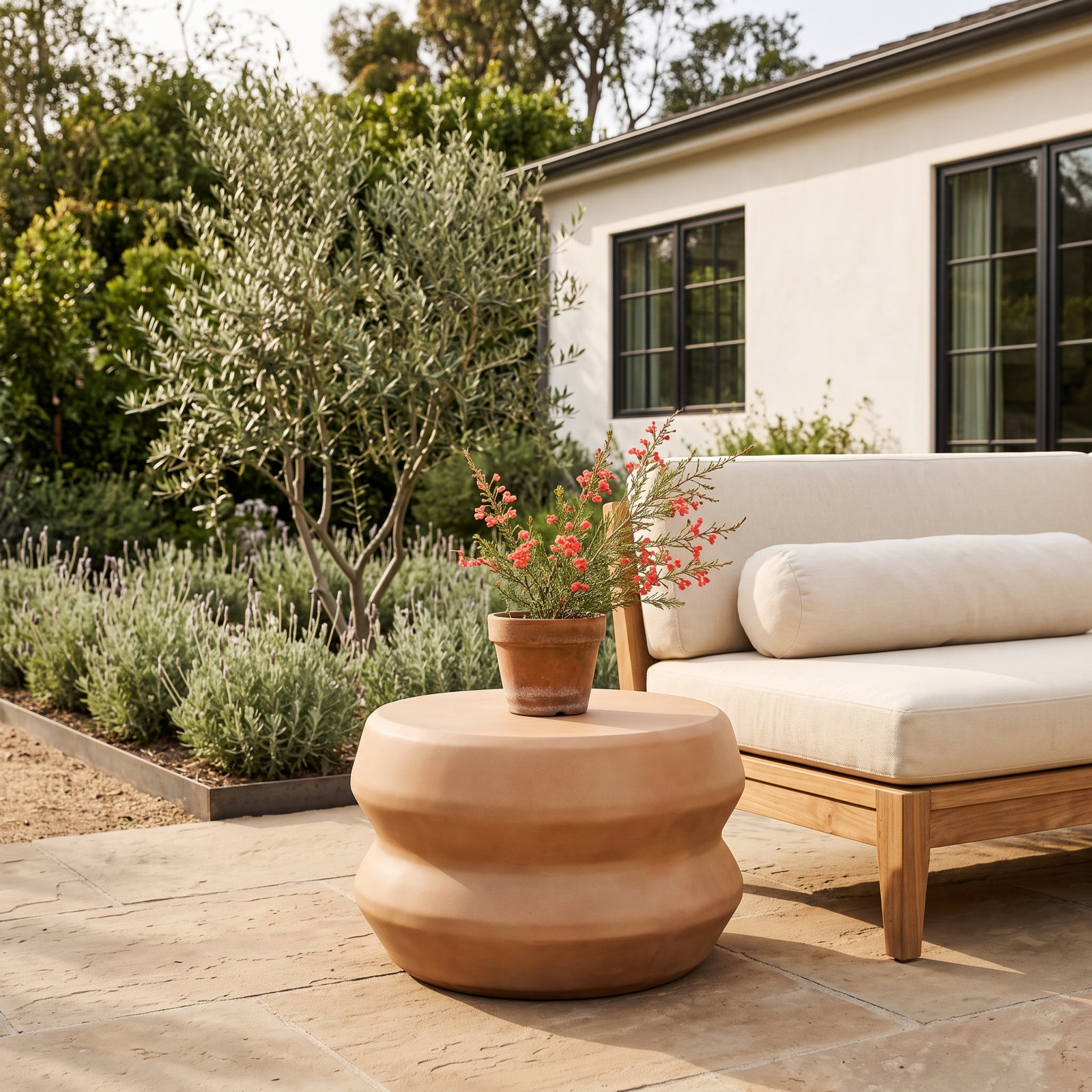 Alderwood Stone/Concrete Side Table