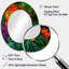 Miroir mural ovale Vibrantly Happy Blossoming-646701087