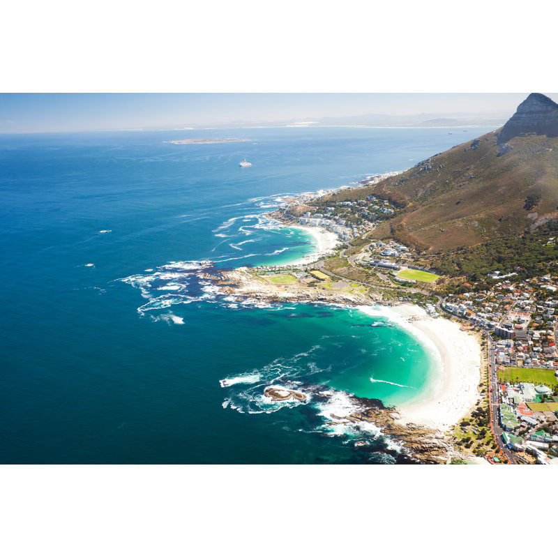 Coastal View Of Cape Town - Wrapped Canvas Print, 30cm H x 46cm W