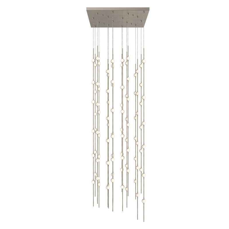 Constellation LED Chandelier, White Optical