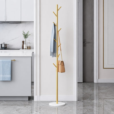 Freestanding Coat Rack with 8 Hooks
