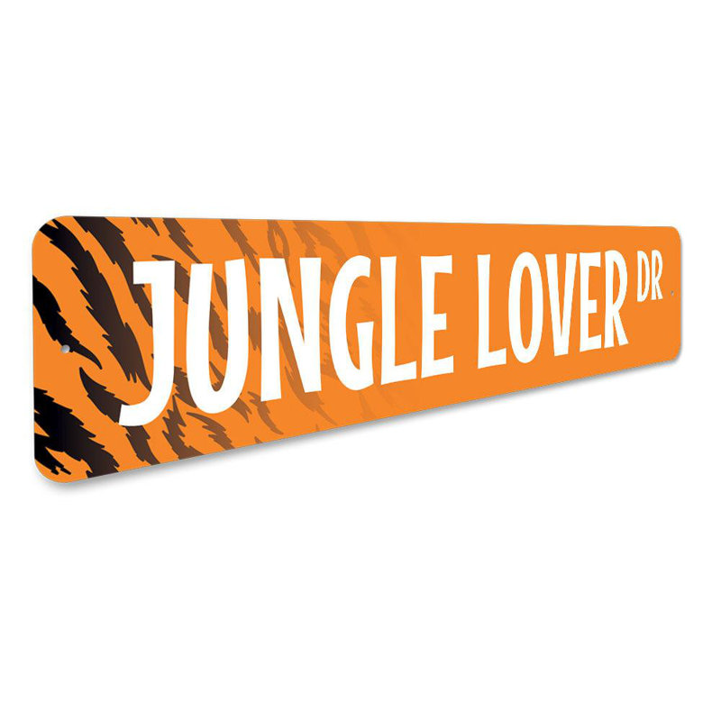 Panneau en aluminium Jungle Lover Street, H 6 po x l 24 po x P 0,06 po