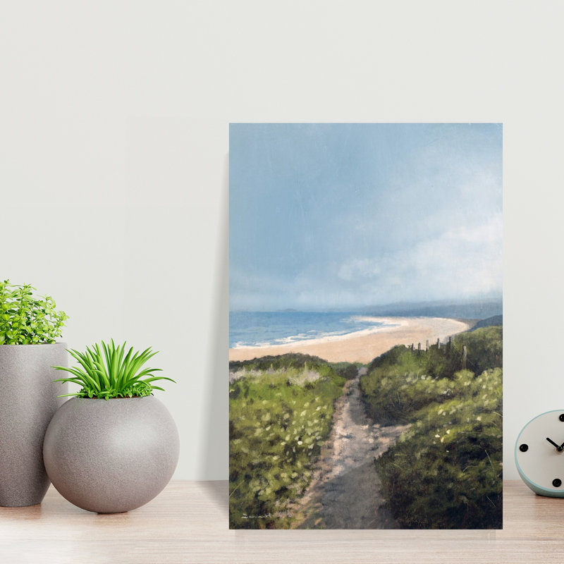 Gwithian Beach Abstract Contemporary Modern Coastal Wall Art Print, 45.72cm H x 30.48cm W