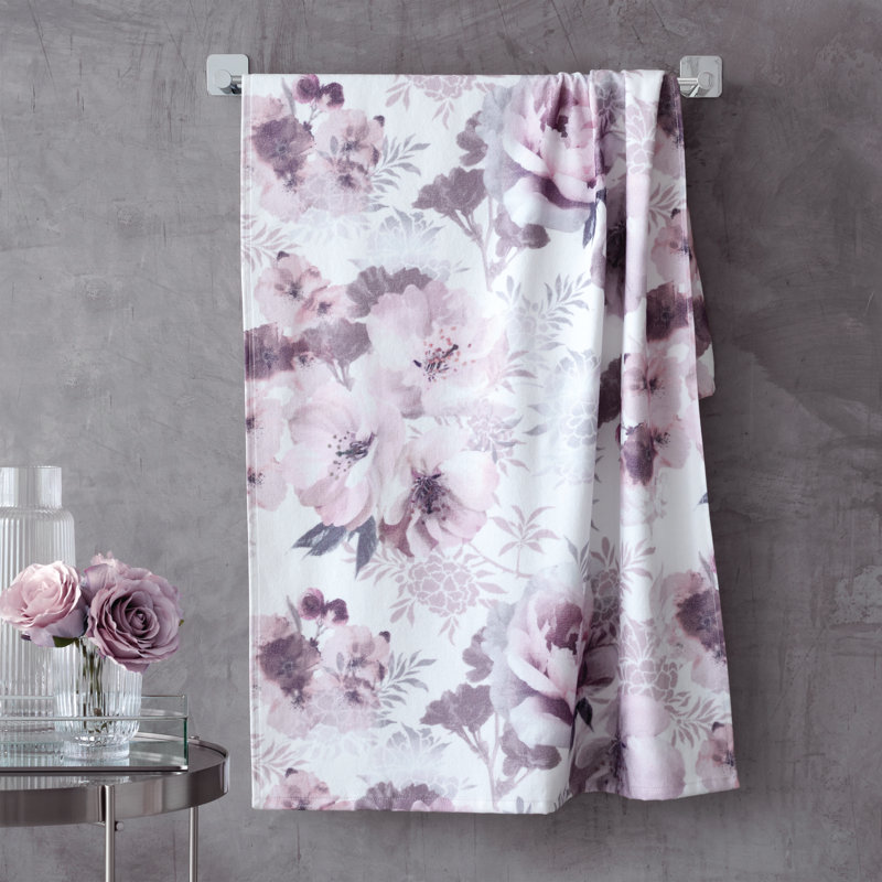 Dramatic Floral Towel