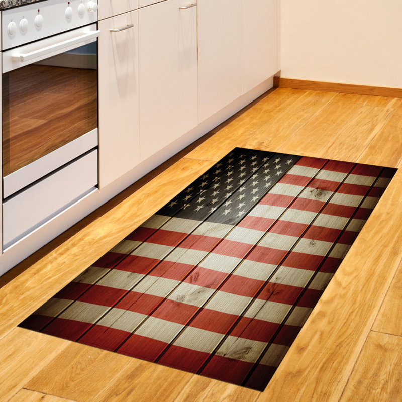 Tapis décoratif en polyester à haute densité à longs fils American, Rectangle 2 pi 7 po x 5 pi