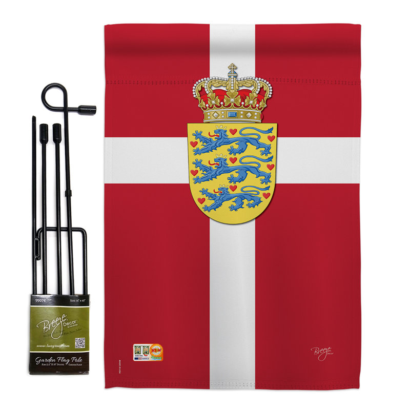 Double Sided 18.5'' H x 13'' W Polyester Flag Set