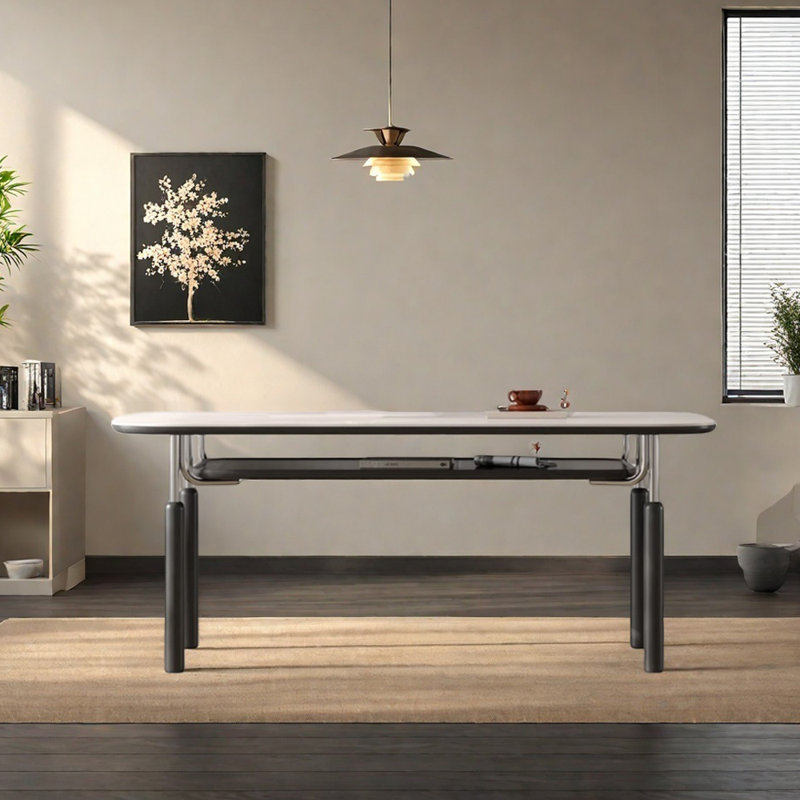 Table de salle à manger moderne, H 29,52 po x L 70,86 po x l 31,49 po