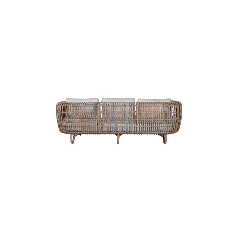 Nest 3-Seater Sofa Outdoor, Natural, Light Gray