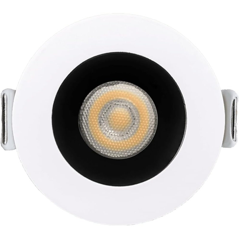 1" Round Smooth 7W 600 Lumens 5CCT Recessed Light, Bronze