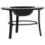 Mayur Round Steel and Stone Charcoal and Wood Burning Fire Pit