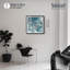 «Aqua Orbs Shadowbox», impression côtière Glam Art par Notoriart, cadre noir, 30 x 30-1100516673-1100516687