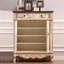 Banc de rangement blanc en bois manufacturé