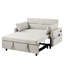 Beige canapé avec matériaux, ports - pour le salon 55,1 "lit réglable, Fatigue appartement-919849234