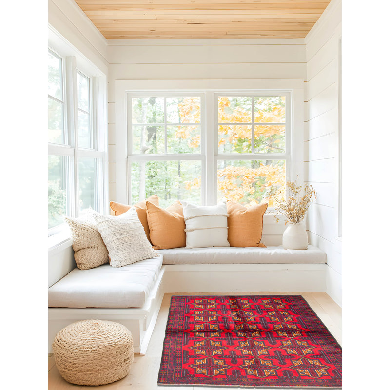 Wiley Red Rug 3'8" x 5'11"