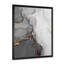 Vagues de marbre gris et orange - peinture sur toile-67232620-67232636