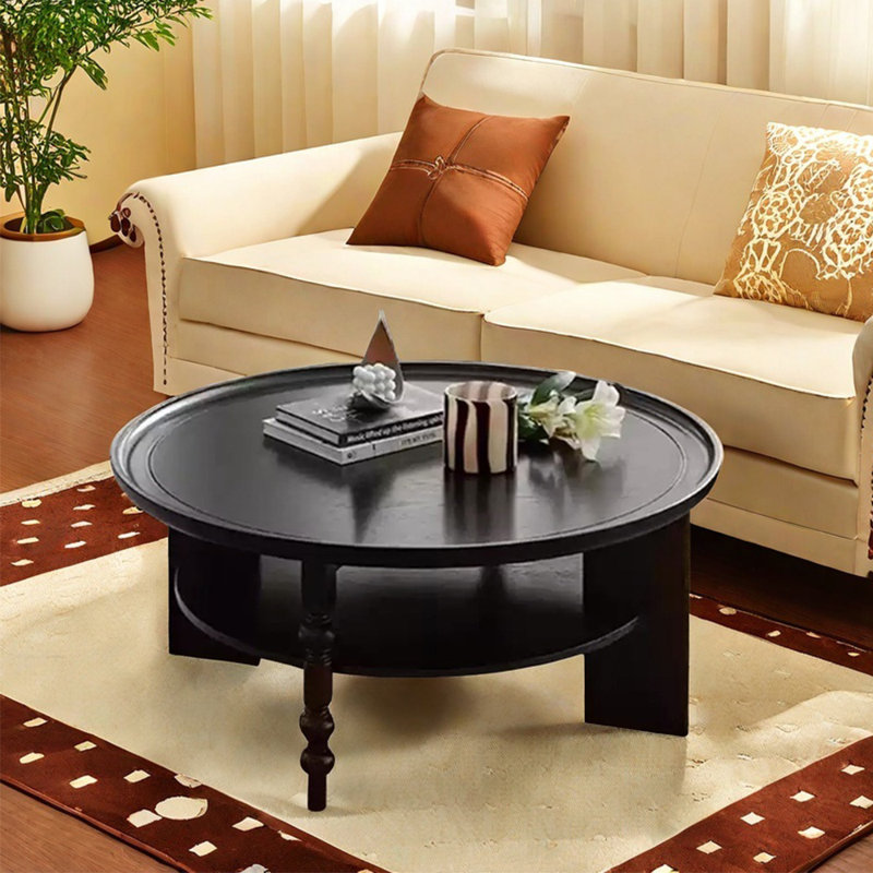 Table basse de style français, H 16,5 po x L 39,4 po x l 39,4 po