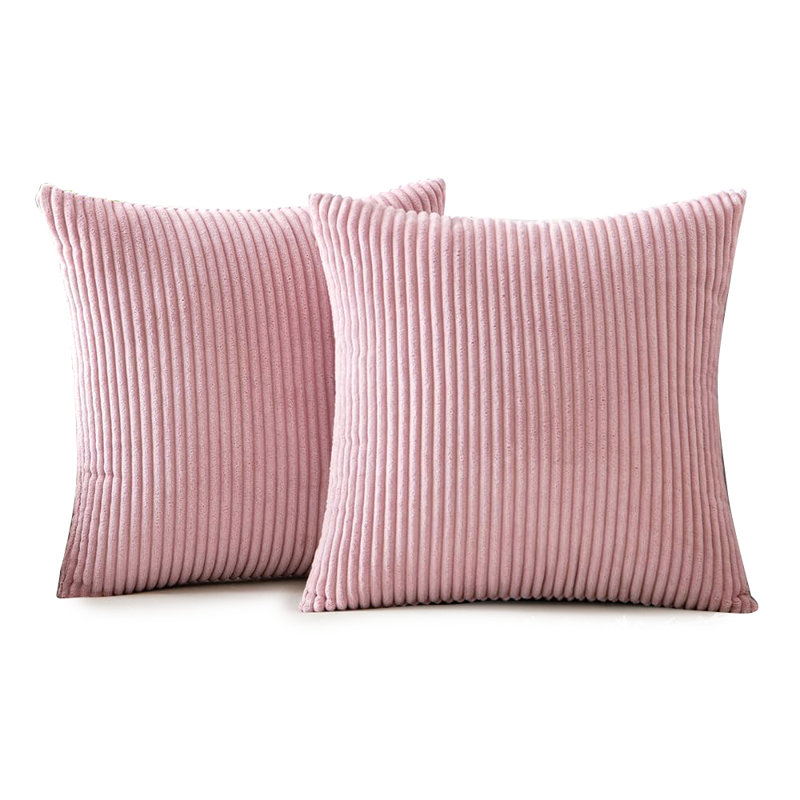 Soft Throw Pillow Cover 20"*20" 2 Pieces, 20"H x 20"W, Pink