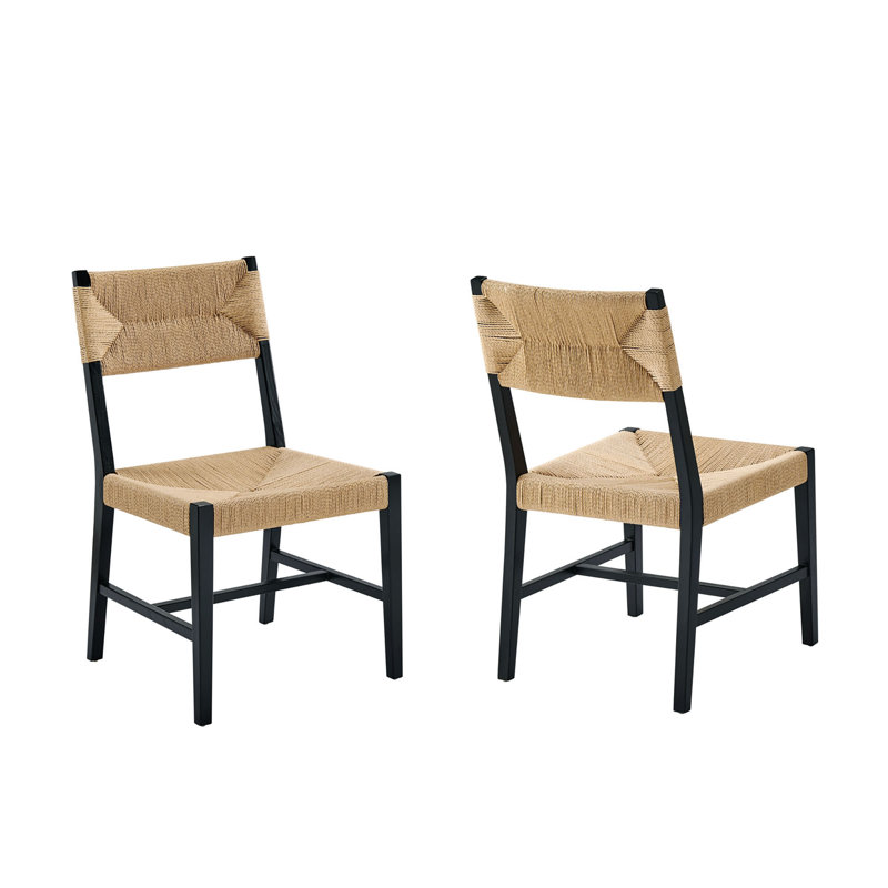 Ensemble de 2 chaises Bodie, Naturel noir