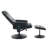 Massage Recliner Chair With Ottoman, 360° Swivel Pu Leather Reclining Chair With Wrapped Base, 5 Point Vibration Massage, Seat Heating And 140° Adjustable Backrest For Home Or Office-198894196