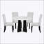 Ensemble de salle à manger moderne 5 pièces avec table de 43 pouces et 4 chaises rembourrées, facile à assembler pour toute pièce-1527339777-1527339783
