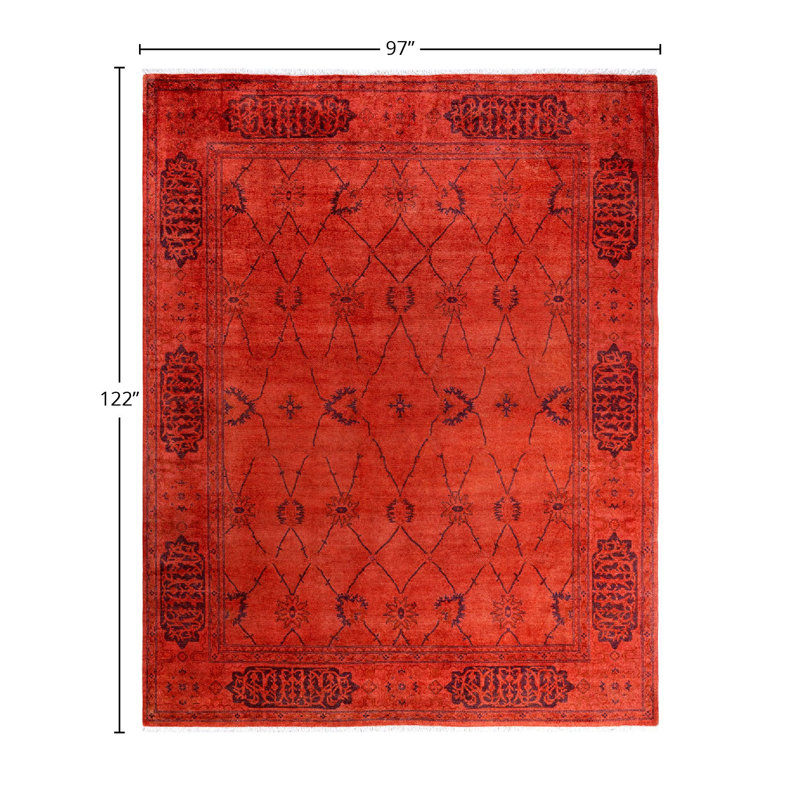 Overyed One-of-a-Kind Rectangle 8'1" X 10'2" Hand Knotted Area Rug