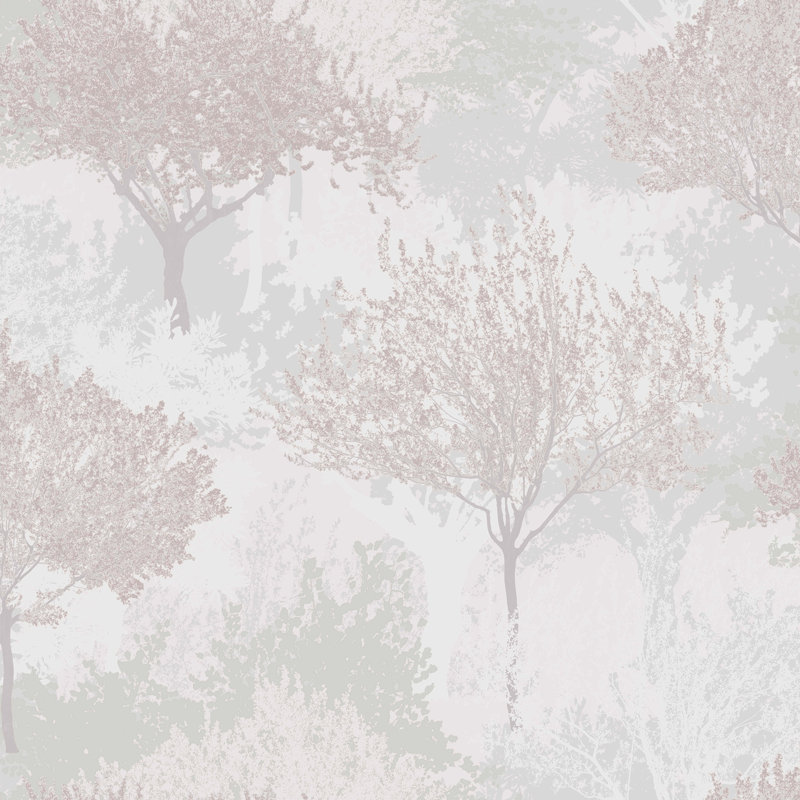 Zen Wallpaper Double Roll, Mauve