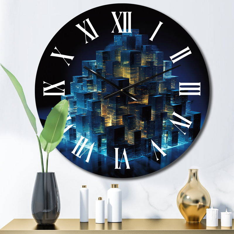 Horloge murale 3D Cityscape, Moyenne