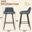 Upholstered Counter Stool With Metal Frame-1525915272-1525915287