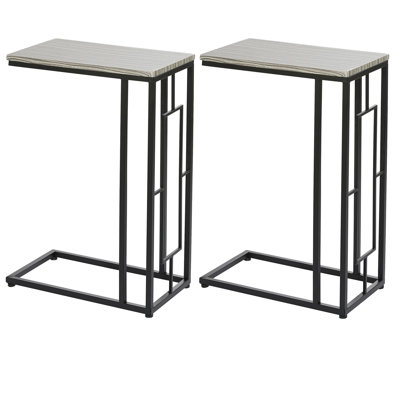 C-Shaped Computer Tray Table 2 Piece Set by Latitude Run