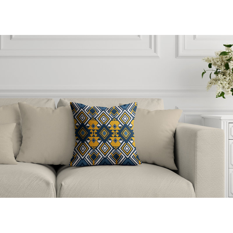 Housse et insert de coussin extérieur d'extérieur, L 17 po x H 17 po, Or