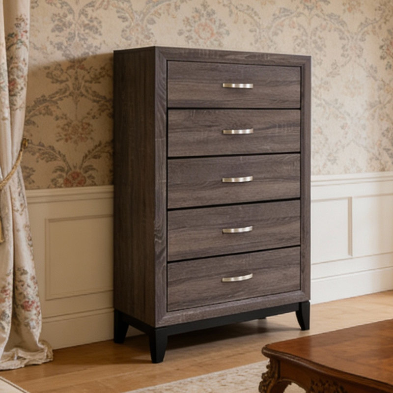 Commode de rangement à 5 tiroirs - Commode pratique