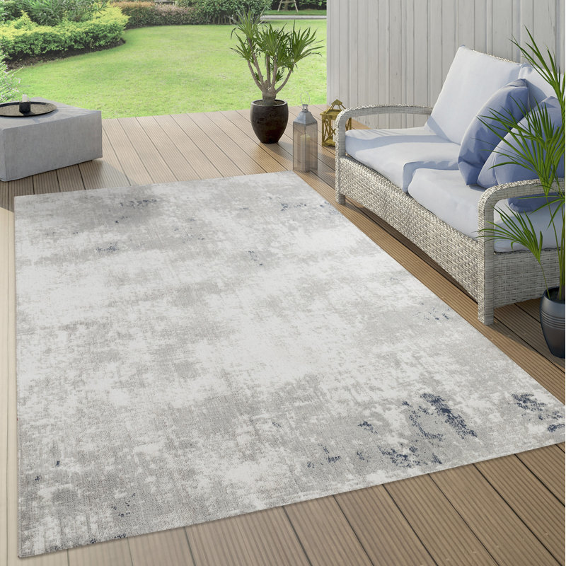 Tapis abstrait gris de la collection Geffrey, 8 pi x 10 pi 9 po, 8 x 10 pi 9 po
