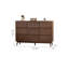 Commode d'appoint simple en noyer noir