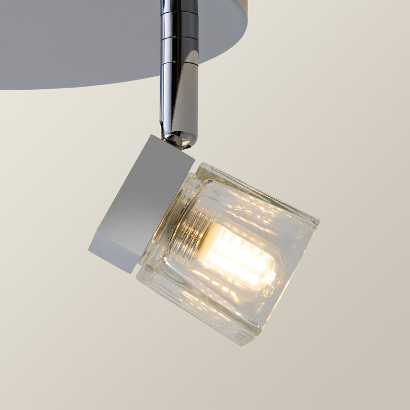 Eshleman Glass Spotlight, Polished Chrome, No