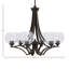 Lustre 5 lumières Zilo avec verre de 5,75 po Zilo-86756378-90740334