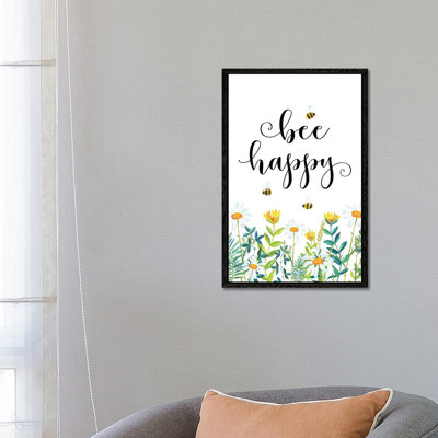 Bee Happy - Print on Canvas