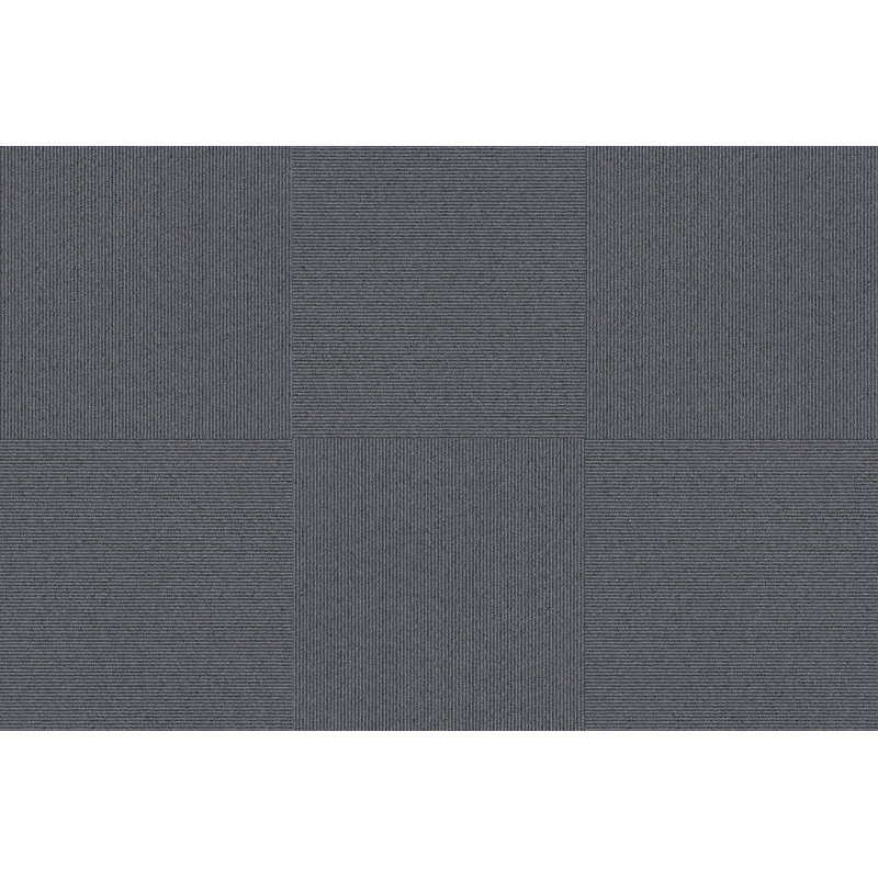 Dalle de tapis à niveaux multiples 19,7 po x 19,7 po, Gris minéral