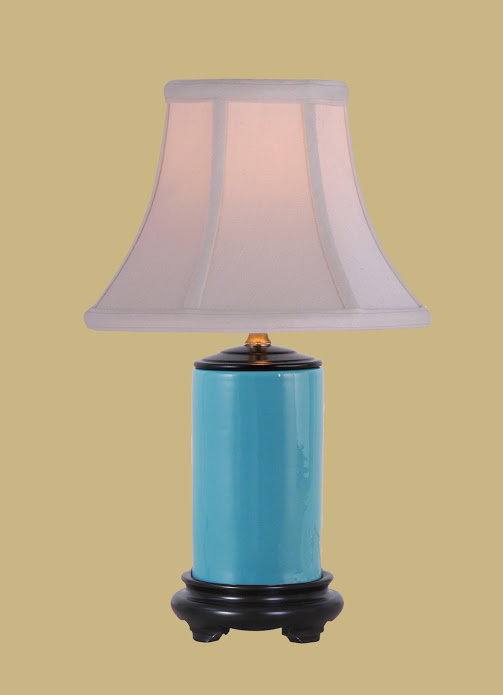 Lampe de table 15 po Moise, Turquoise