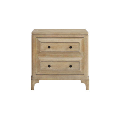 2 Drawer Nightstand With Sand Finish