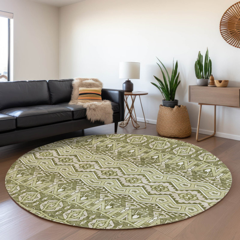 Tapis intérieur / extérieur Maliana, Rond 8 pi