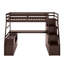 Lit mezzanine simple avec tiroirs, tablettes et bureau-1154361503