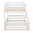 Wood Full XL Over Queen Bunk Bed With Ladder And Guardrails