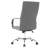 Dumond Modern Y-Stitched Executive Chair – Leather Ribbed Office Chair with Chrome Steel Base – Ergonomic Mid-Century Swivel Task Chair-68074401
