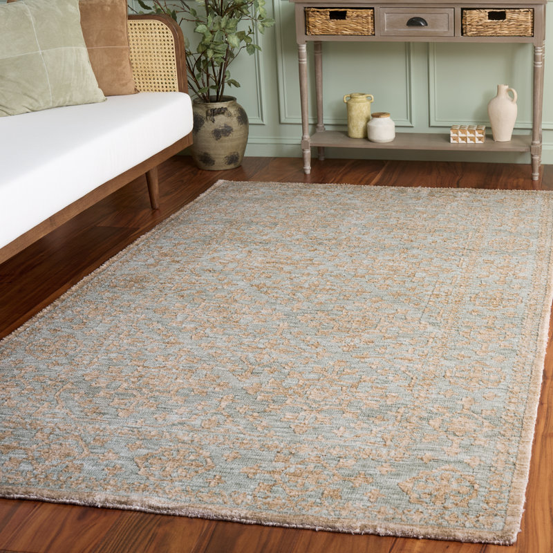 Audrey 301 Hand Tufted Performance Damask Rug, Rectangle 5' x 8'